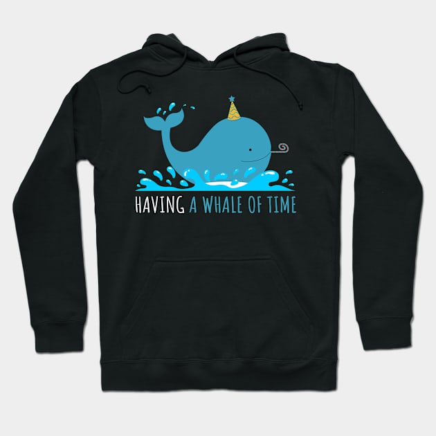 'Funny Whale' Cute Ocean Whale Pun Gift Hoodie by ourwackyhome